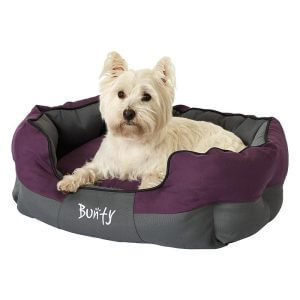 Bunty Anchor Waterproof Dog Bed, Soft Washable Hardwearing, Purple / Medium