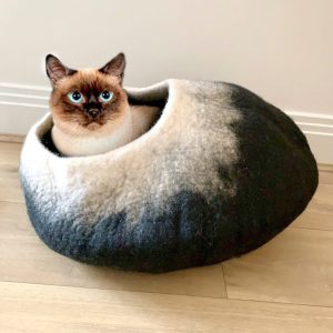 Cat Cave-Cat Bed-Pet Bed-Cat House-Pet Furniture-Eco Friendly-100% Natural Wool-Cat House-Decorative Bed-Organic-Pet Gifts-Free Shipping