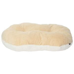 Chester Oval Fleece Dog Bed, Cream / Medium