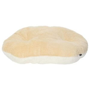Chester Oval Fleece Dog Bed, Cream / Small