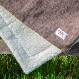 Grouse Tweed Soft & Cosy Dog Blankets Personalised - Fleece Double Sided Baby, Home From Designed For Dogs Washable Puppy Blanket