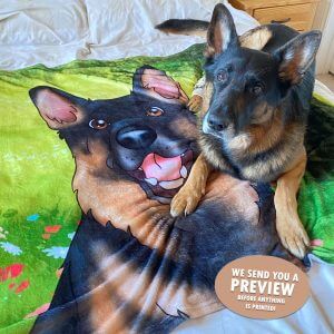 Personalized Dog Blanket, Name Blanket For Pet, Custom Pet
