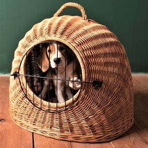 Premium Medium Size Wicker Pet Carrier For Dog, Cat, Rabbit Natural Handmade Up To 3 Stones Or 18 Kg Beautiful Gift Great Quality