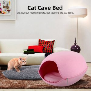 Asupermall - Cat Pet Cave Cat Cave Bed Cat Bed for Cats Kittens Pets,Pink