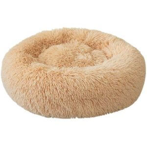 Cat Bed Dog Bed Round Soft Pet Bed Donut Dog Bed Nest Deep Sleep Pet Thick Mattress Dog Bed Suitable for Cat Puppies Kitten Small Pets --- 70CM