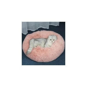 Cat Bed Extra Soft Comfortable and Cute Dog Bed, Washable Cat Bed Cushion, Cat Cushion Suitable for Cat and Small Dog , Dark Gray 40cm , Pink