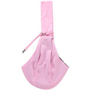 Cat Sling Carrier Dog Sling Bag Pet Shoulder Bag Hands-free Dog Travel Bag,model:Pink