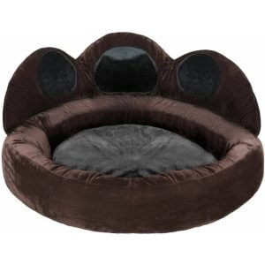 Dog bed Balou - cat bed, puppy bed, pet bed - Ã 80 x 33 cm - black/brown