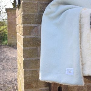 Duck Egg Blue Tweed Soft & Cosy Dog Blanket Personalised - Fleece; Double Sided Baby, Home From Designed For Dogs -Washable; Puppy Blanket
