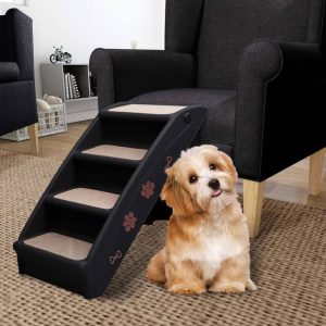 Folding Dog Stairs Black 62x40x49.5 cm8562-Serial number