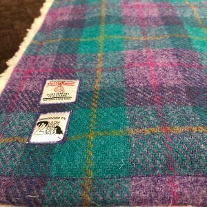 Harris Tweed, Bramble in Purple Pet Blanket - Dog Blanket