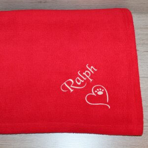 Personalised, Dog Blanket, Puppy Throw, Custom Gift, Lovers Various Colours, Available 100cm X 72cm