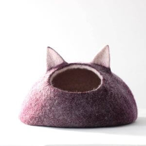Pet Bed Cave For Cats. Cat With Ears. Small Dogs