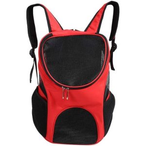 SOEKAVIA Dog Cat Carrier Backpack, Hands Free Adjustable Ventilation Double Shoulder Bag For Carrying Dog Cat Kitten Rabbit Walking Hiking Traveling