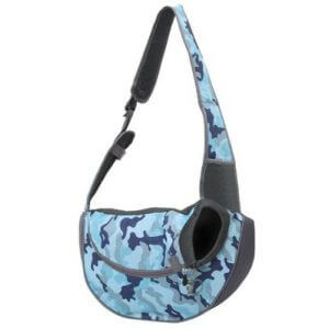 Sling dog, cat pet carrier bag 49 x 29 x 14 cm blue