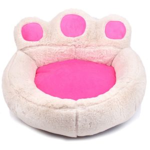 Soft Pet Sofa Comfortable Pet Bed Mat Dog and Cats Sleeping Bed Pet Supplies Washable Pets Nest,model:Beige S