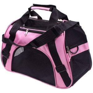Zqyrlar - Dog Carrier Bag Cat Carrier Bag Pet Carrier Bag 52 x 27 x 32 Centimeters (Pink)