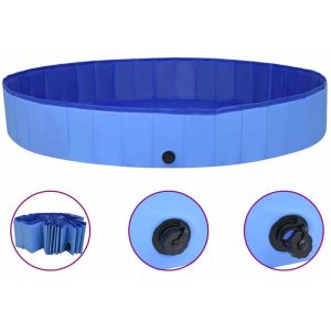 Asupermall - Foldable Dog Swimming Pool Blue 200x30 cm PVC