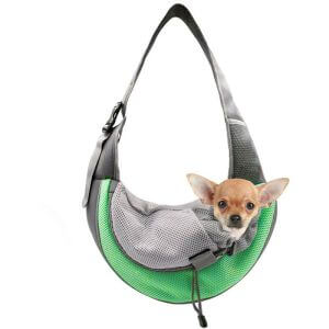 Betterlifeit - BETTE Dog Carrier Bag Adjustable Puppy Cat Shoulder Bag Small Pet Travel Bag Dog Handbag with Breathable Mesh Pouch Portable Dog Bag
