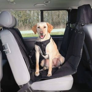Car Back Seat Cover for Dogs 145x160 cm Divisible Black - Black - Trixie