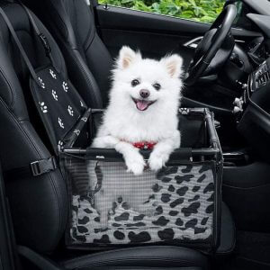 Dog Car Seat Dog Car Seat Pet Dog Booster Car Seat with Clip-on Safety Leash and Dog Blanket, Perfect for Small Pets