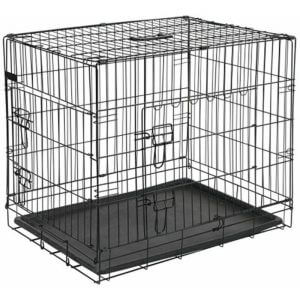 Dog Crate Metal 107x70x77.5 cm Black 15004 - Black - @pet