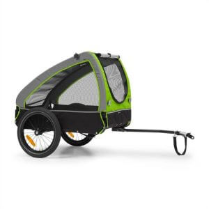 Klarfit - Husky Bicycle Dog Trailer approx. 250L 600D Oxford Canvas Green