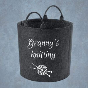 Knitting Basket, Craft Storage Personalised Cat Toy Box, Dog Basket