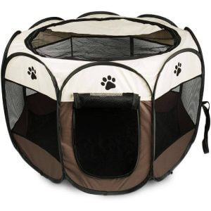 Park park puppy park enclosure for dogs Foldable rabbits Use indoors and outdoors (coffee)