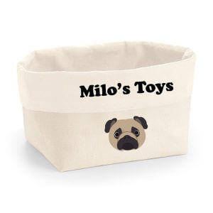 Personalised Dog Storage - Toy Storage Basket Box
