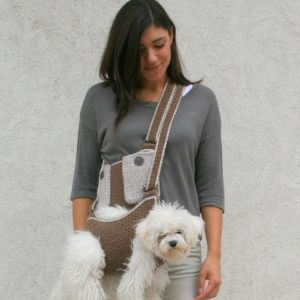 Pet Carrier/Crochet Dog Dog Sling With Pockets Bubadog Pet Carriers