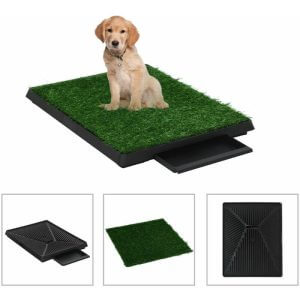 Pet Toilets 2 pcs with Tray & Faux Turf Green 63x50x7 cm WC VDTD07307 - Topdeal