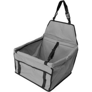 Portable Dog Car Seat Belt Booster Carrier Bag(grey)