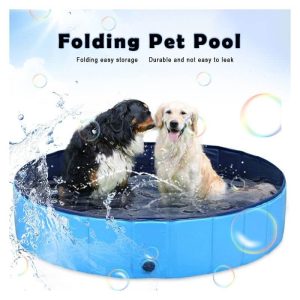 Swimming Pool for Dogs Pets and Kids Bathing Tub Large Dog Pool Portable Foldable Non-Slip and Wear-Resistant Pool Dogs Cats (120 X 30cm)