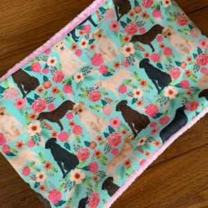 Awesome Floral Labrador Snood With A Choice Of Soft Fleece Lining. Adult Cowl. Winter Dog Walking. Scarf. Super & Warm. Lab