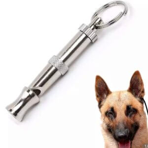 Dog Whistle Key Chain For Training - Adjustable Sound Stop & Recall With Lanyard Pet Behavioural Control Gift Bag #crufts