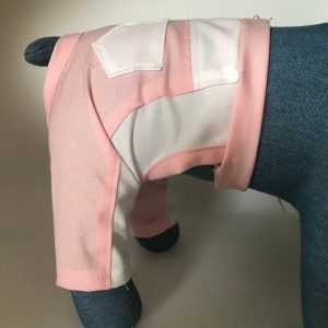 Doggie Pants Pink & White Cotton Pants