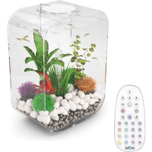 Life 15L Clear Aquarium Fish Tank with Multi Colour led Lighting - Biorb