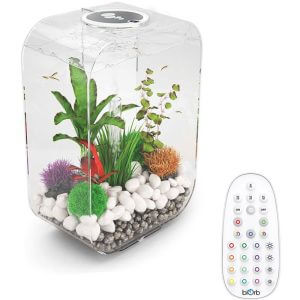 Life 45L Clear Aquarium Fish Tank with Multi Colour led Lighting - Biorb