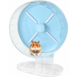 Naxunnn - 26cm Hamster Wheel, Super Quiet Hamster Wheel with Adjustable Stand for Hamsters, Gerbils, Dwarf Hamsters, Chipmunks, Golden Bears and