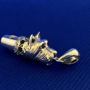 Westie Scottie Dog Whistle Stering Silver Victorian in Style